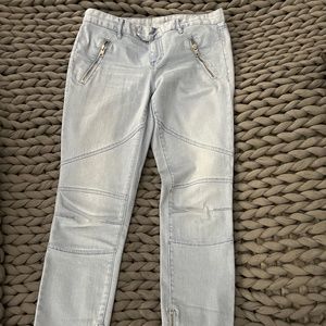 Armani Exchange light Blue Moto Women’s Jeans size 4